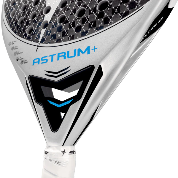 Technical rubber that absorbs vibrations and balances the racket.
