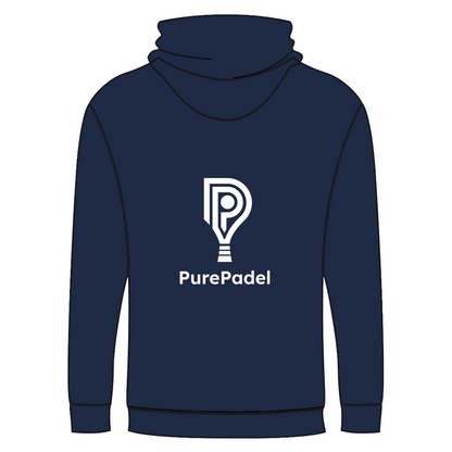 PurePadel Zip hoodie med tryk for og bag