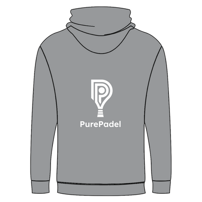 PurePadel Zip hoodie med tryk for og bag