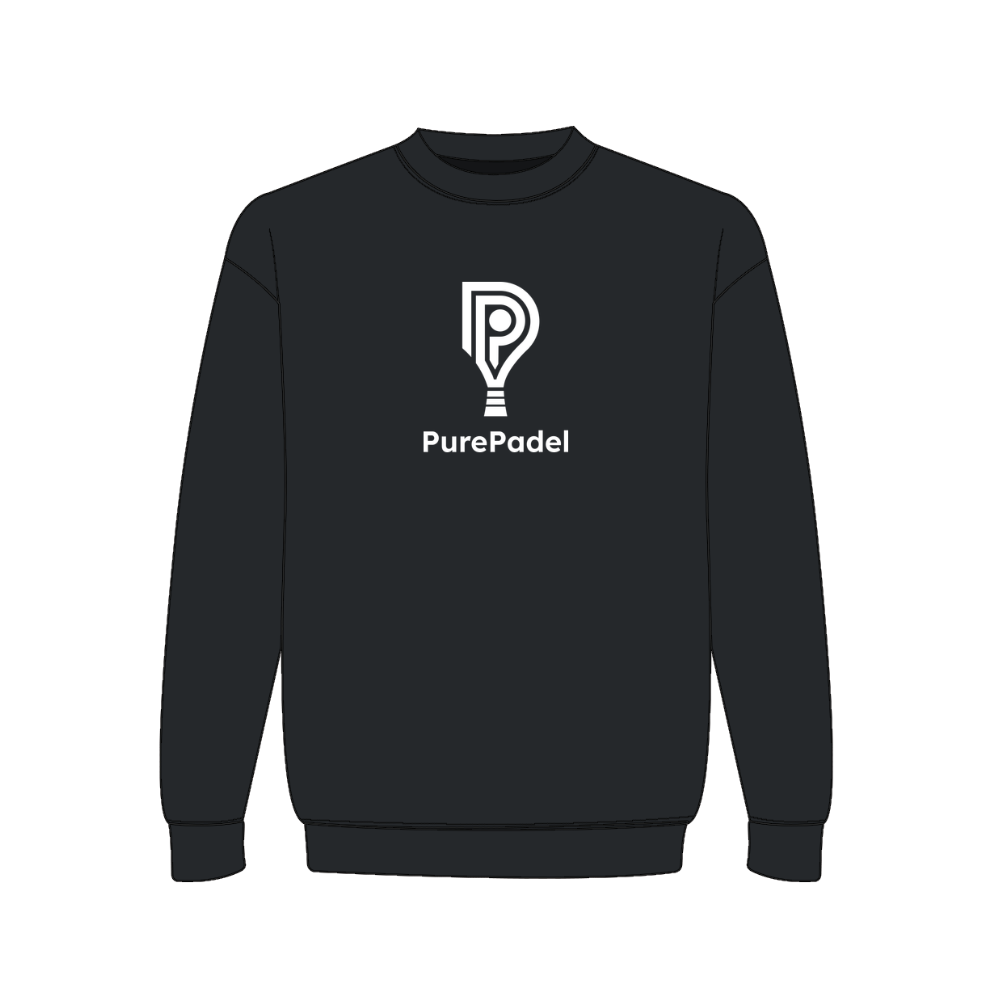Sweatshirt PurePadel med hvidt tryk