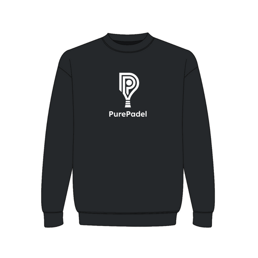 Sweatshirt PurePadel med hvidt tryk